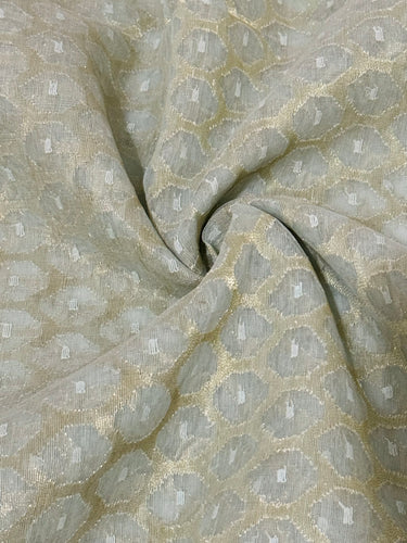 Masterpiece Authentic Dhakai Jamdani Muslin Saree from Bangladesh | Handwoven | Light Sage Green | Ships from California